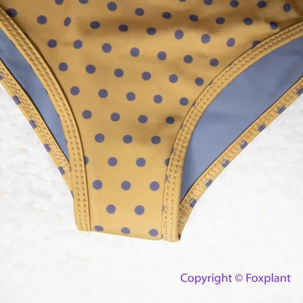 New! Belle the Label Free People Rae polka‎ dot bikini swim bottom, size S